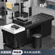 泰式水循環(huán)洗頭床理發(fā)店發(fā)廊專(zhuān)用全躺美容美發(fā)熏蒸恒溫頭療床 黑色洗頭床+凳子