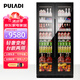 普拉蒂（PULADI）變頻雙門(mén)冰吧家用客廳冷藏柜茶葉玻璃門(mén)辦公室冰箱別墅紅酒柜恒溫商用冷柜飲料白酒展示柜超薄嵌入 變頻雙門(mén)-1.885m高-冰吧款