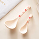 onlycook愛(ài)心陶瓷湯勺可愛(ài)仙女小勺子高顏值湯匙家用長(cháng)柄喝湯調羹 大湯勺1個(gè)+小勺子3個(gè)