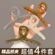 TaTanice 抓夾女大號(hào)鯊魚夾后腦勺發(fā)夾抓頭發(fā)夾子頭飾發(fā)卡4個(gè)裝