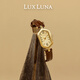 LUXLUNA手表女款時(shí)尚復(fù)古小眾設(shè)計(jì)石英表女士手表送女友生日禮物 深棕色皮帶