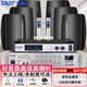 先科（SAST）P40壁掛式音響套裝音箱喇叭300W功放店鋪商用工程會(huì )議家用餐廳公共廣播背景音樂(lè )一拖六經(jīng)典麥