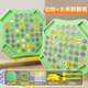漫趣俠翻翻棋消消樂兒童玩具對對碰兩人對戰(zhàn)思維訓練親子互動類桌游 【超值組合裝】動物+水果翻翻棋