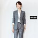 艾妃琳西服套裝氣質(zhì)女神范高端2024新款陳數西裝女職業(yè)正裝三件套灰色 單件西裝不含褲子 S建議90-99斤