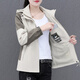 啄木鳥(niǎo)（TUCANO）戶外沖鋒短外套女2025新款春秋寬松百搭?yuàn)A克小個(gè)子女士休閑上衣 卡其 均碼 2XL[推薦120-135斤]