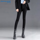 真維斯（JEANSWEST）牛仔褲子女2025夏季高腰彈力緊身修身小腳褲子女鉛筆褲黑色27