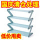 【節日活動(dòng)價(jià)】多功能置物架宿舍家門(mén)口無(wú)紡布桌面收納輕便鞋架 需簡(jiǎn)易拼裝【diy藍色】