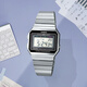 卡西歐（CASIO）日本手表男女款學(xué)生經(jīng)典復(fù)古方塊小金表防水A178WGA-1A 電子表 A700W-1A