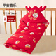 比多樂(lè )新生嬰兒紅色抱被初生包被純棉春秋包單小寶寶產(chǎn)房夏季薄款待產(chǎn)包 平安喜樂(lè )-春秋薄棉款