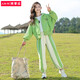 奧蒙威（AOMENGWEI）女童運動(dòng)套裝秋季兒童休閑韓版中大童棒球服外套衛褲兩件套1055 綠色 170