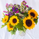 鐘愛(ài)鮮花家庭生活插花鮮花云南昆明基地鮮花批發(fā)云南鮮花 5枝向日葵贈5枝勿忘我