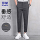 羅蒙（ROMON）休閑褲男夏季九分褲子男士商務(wù)直筒褲西男褲子男裝