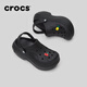 卡駱馳crocs貝拉洞洞鞋沙灘鞋包頭女鞋厚底拖鞋|210062 黑色-001(含智必星） 37 (230mm) 38
