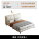 小米米品家居家家居現(xiàn)代簡約奶油風(fēng)新款科技布主臥床實木輕奢高 科技布單床(松木排骨架) 組裝式箱體床 x *2m 1.8m