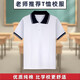 青圳中小學(xué)生校服短袖polo衫男女夏季純棉翻領(lǐng)藏青白色上衣中學(xué)生班服 藏青+白邊領(lǐng)短袖上衣 170cm
