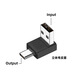 塵土 雙頭type-c接口全功能轉接頭 USB3.1公對公100w轉換器公轉母手機充電延長(cháng)PD轉接 USB公轉Type-c公立體彎反面 【一個(gè)裝】