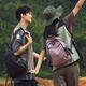FOUVOR戶外雙肩包登山包新款男女旅行背包爬山徒步旅游運動休閑學生書包 藕粉色（小款多口袋）