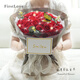 FirstLove33朵紅玫瑰永生香皂花同城配送母親節520生日禮物非鮮花送女生