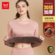 貓人24新款女士保暖內(nèi)衣女加絨加厚保暖套裝秋衣秋褲棉衣珊瑚粉XL