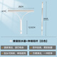康多多山崎雙面清洗玻璃刮子汽車(chē)刮刀搽窗器家用地板刮擦窗器刮水器地刮 白色刮水器+加粗2節桿