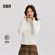 森馬（Semir）長袖T恤女發(fā)熱德絨緊身顯瘦2024冬季簡約高領(lǐng)打底衫109724101009