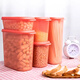 特百惠（Tupperware）智慧橢圓儲藏套裝 干貨儲藏盒零食盒防蟲(chóng)防潮密封儲物盒 智惠橢圓儲藏5件套