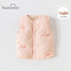 歡喜小熊 女寶寶羽絨服馬甲兒童冬款保暖背心馬夾女童冬裝衣服 粉色 90