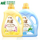 斧頭牌（AXE）柔順劑 抑菌柔順護理防靜電 清香持久溫和無(wú)刺激 嬰幼兒衣物適用 【鮮花馨香】3L+【自然清香】3L