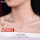 Eclater趙露思同款一克拉莫桑鉆鎖骨鏈女生時(shí)尚紀(jì)念日生日禮物送女友老婆 【莫桑石】一克拉項(xiàng)鏈