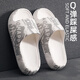 果洛菲（GUOLUOFEI）國潮男士eva踩屎感拖鞋夏季浴室洗澡外穿厚底涼拖女 白灰 42-43