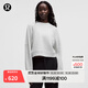 lululemon丨Scuba 女士超寬松款套頭衛(wèi)衣 *徽標(biāo)款 LW3IS4S 雜色超淺灰 M /L