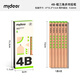 彌鹿（MiDeer） 磁性橡皮擦小學(xué)生鉛筆專用筆帽不留痕聚屑擦得超干凈幼兒園橡皮磚兒童文具學(xué)習(xí)用品 4B粗三角鉛筆6支（3歲以上）