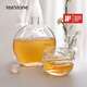 teastone月亮瓶玻璃茶壺耐高溫水壺冷水壺酒瓶壺辦公室居家露營(yíng)茶具 月亮瓶+山河杯