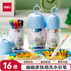 得力（deli）16色幽幽家族PP筒裝三角桿易洗水彩筆(10色/筒)畫(huà)畫(huà)易握開(kāi)學(xué)彩色美術(shù)女孩兒童禮物速寫(xiě) YY906-16