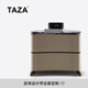 TAZA 床頭柜 意式極簡床頭柜 大戶型家用設(shè)計師新款 現(xiàn)代胡桃木床頭柜 Top  Notch 香雪梅天然奢石 床頭柜/55cm
