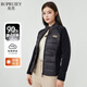 BOPRUIEY 帛芮短外套女冬季新款輕薄搖粒絨針織拼接保暖內膽鴨絨立領(lǐng)外套
