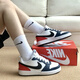 耐克（NIKE）Court Borough Low新款休閑藍(lán)灰經(jīng)典復(fù)古女子板鞋休閑運(yùn)動小白鞋 DO7446-101白藍(lán)紅 36