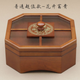 中式實(shí)木質(zhì)干果盤(pán)創(chuàng  )意現代客廳糖果盒家用堅果盒分格帶蓋雙層仿古 超值雙層款—花開(kāi)富貴