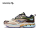 Saucony索康尼GRID FUSION厚底休閑鞋男女同款復(fù)古百搭25年新款 米棕綠【蛇年配色】 41