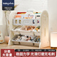 babyviva 兒童書架家用玩具收納架落地書柜大容量置物架玩具盒寶寶繪本架