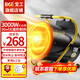 寶工電器（BGE）工業(yè)暖風(fēng)機(jī)商用取暖器小鋼炮熱風(fēng)機(jī)大功率大空間大面積家用電暖器防水恒溫電暖氣烘干電暖風(fēng) 3000W家用電適用30㎡不銹鋼翅片發(fā)熱體