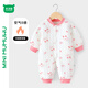 迷你木木屋嬰兒衣服春秋加厚連體衣男寶女寶冬季保暖哈衣 萌萌兔 80 