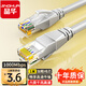 晶華 六類CAT6類網(wǎng)線高速千兆網(wǎng)絡(luò)連接線家用電腦寬帶機頂盒非屏蔽8芯雙絞工程跳線灰色1米W191C