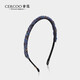 奢蔻（Cercoo）紫晶琉璃幻彩系列手工串珠發(fā)箍網(wǎng)紅2022年新款法式女