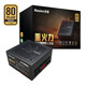 航嘉（Huntkey）重火力AX1100G黑色三叉戟金牌1100W電源（80PLUS金牌全模/ATX3.1/PCIe5.1/全電壓/雙CPU供電）
