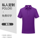 北羅清華紫色定制t恤夏季polo工作服企業(yè)公司聚會團建文化衫印字logo 【默認不帶圖案/請聯(lián)系客服】 2XL
