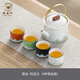 功夫茶具套裝2025新款家用陶瓷泡茶壺日式純手繪簡(jiǎn)約茶杯茶盤小套 2致遠(yuǎn)·陸寶白（4杯微品版）