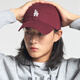 美職棒（MLB）男女復古可調節軟頂運動(dòng)棒球帽休閑遮陽(yáng)鴨舌帽情侶CP77/CP66 酒紅LA小標【CP77-07WIS】 均碼