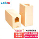 APESD 直通頭RJ45網(wǎng)線(xiàn)對接頭一轉二直通接頭三通 網(wǎng)線(xiàn)電話(huà)線(xiàn)連接器分線(xiàn)器 延長(cháng)器電話(huà)網(wǎng)絡(luò )直通頭 4芯電話(huà)直通頭