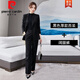 皮爾卡丹（pierre cardin）灰色西裝套裝時(shí)尚職業(yè)裝氣質(zhì)女神范總裁大牌高貴西服兩件裝春秋冬 黑色西裝+闊腿褲. 厚款 L